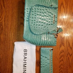 Brahmin handbag with matching wallet